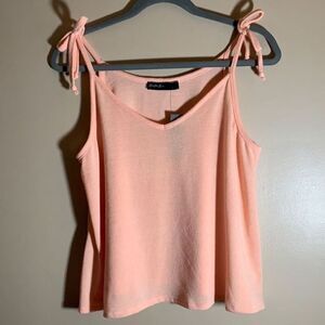 Brit & Bri Orange Cropped Tank Top NWT